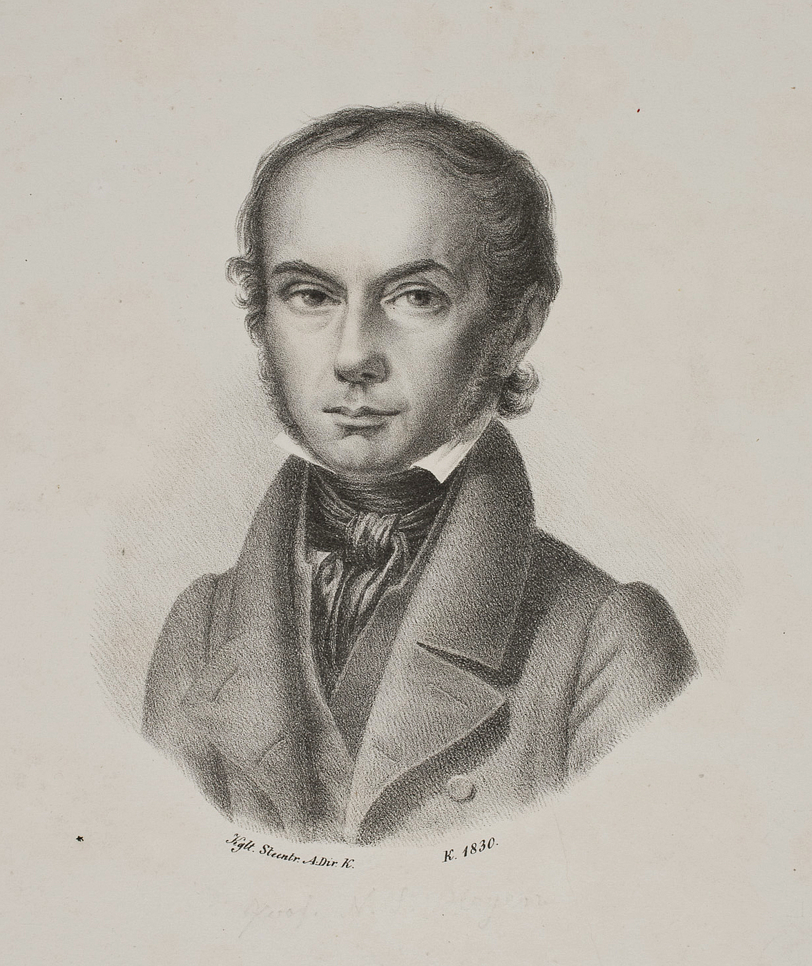 N.B. Krossing efter Christen Købke: N.L. Høyen, 1830