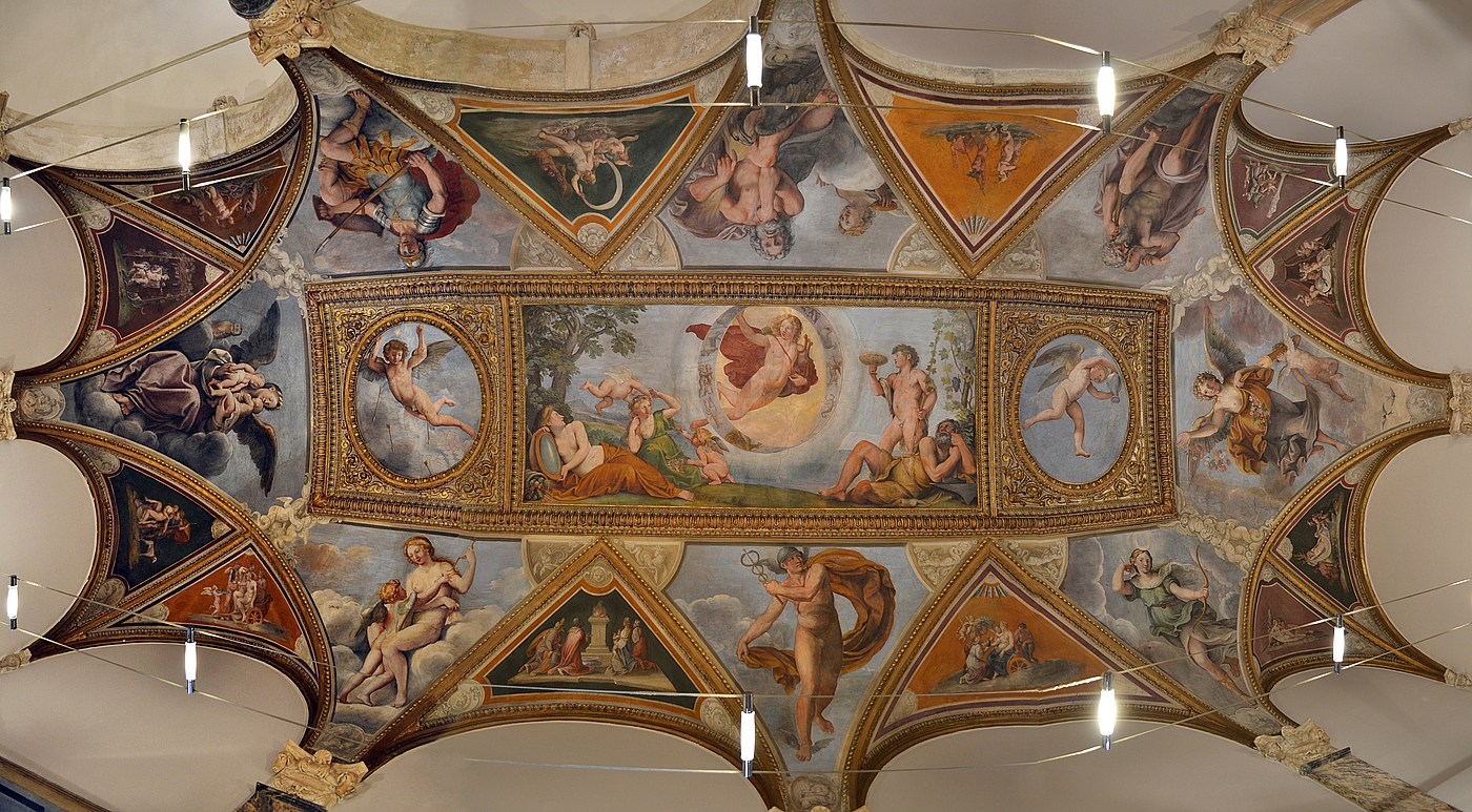 Francesco Albani: Fresker på loftet i loggiaen i Palazzo Verospi, Rom, 1617
