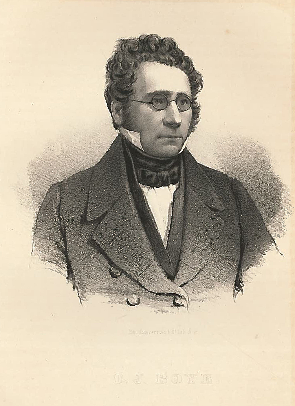 Em. Bærentzen: C.J. Boye, 1843