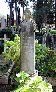 Gravmæle for Emil Wolff, Cimitero Acattolico