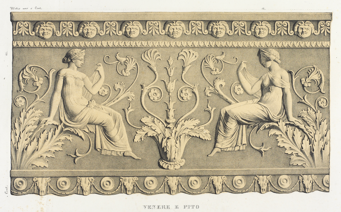 Venere e pito, efter Giovanni Pietro Campana: Antiche opere in plastica, Rom, 1842, planche XIII