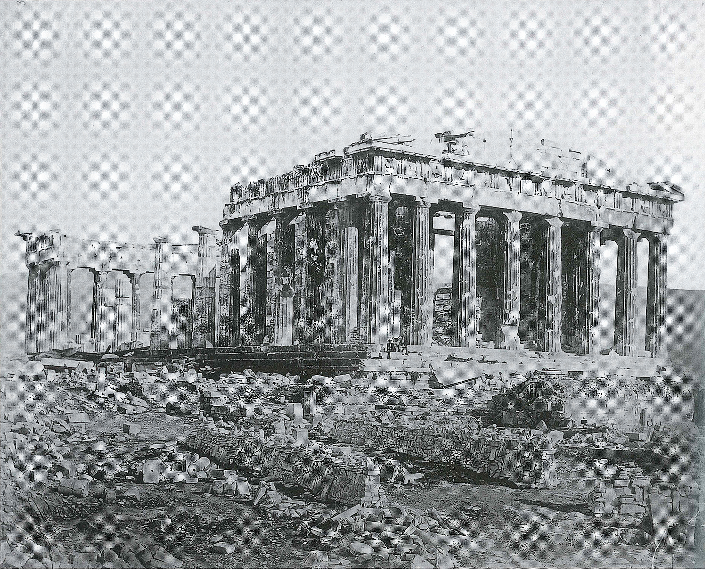 James Robertson: Parthenon set fra nordvest, 1853-54