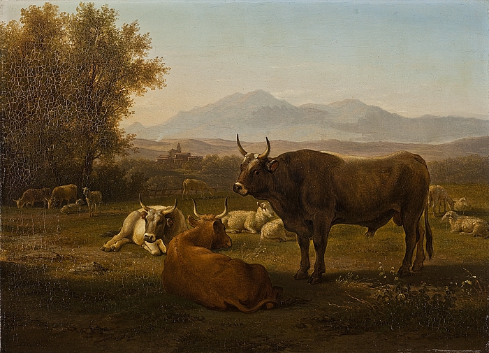 Landskab med kvæg
