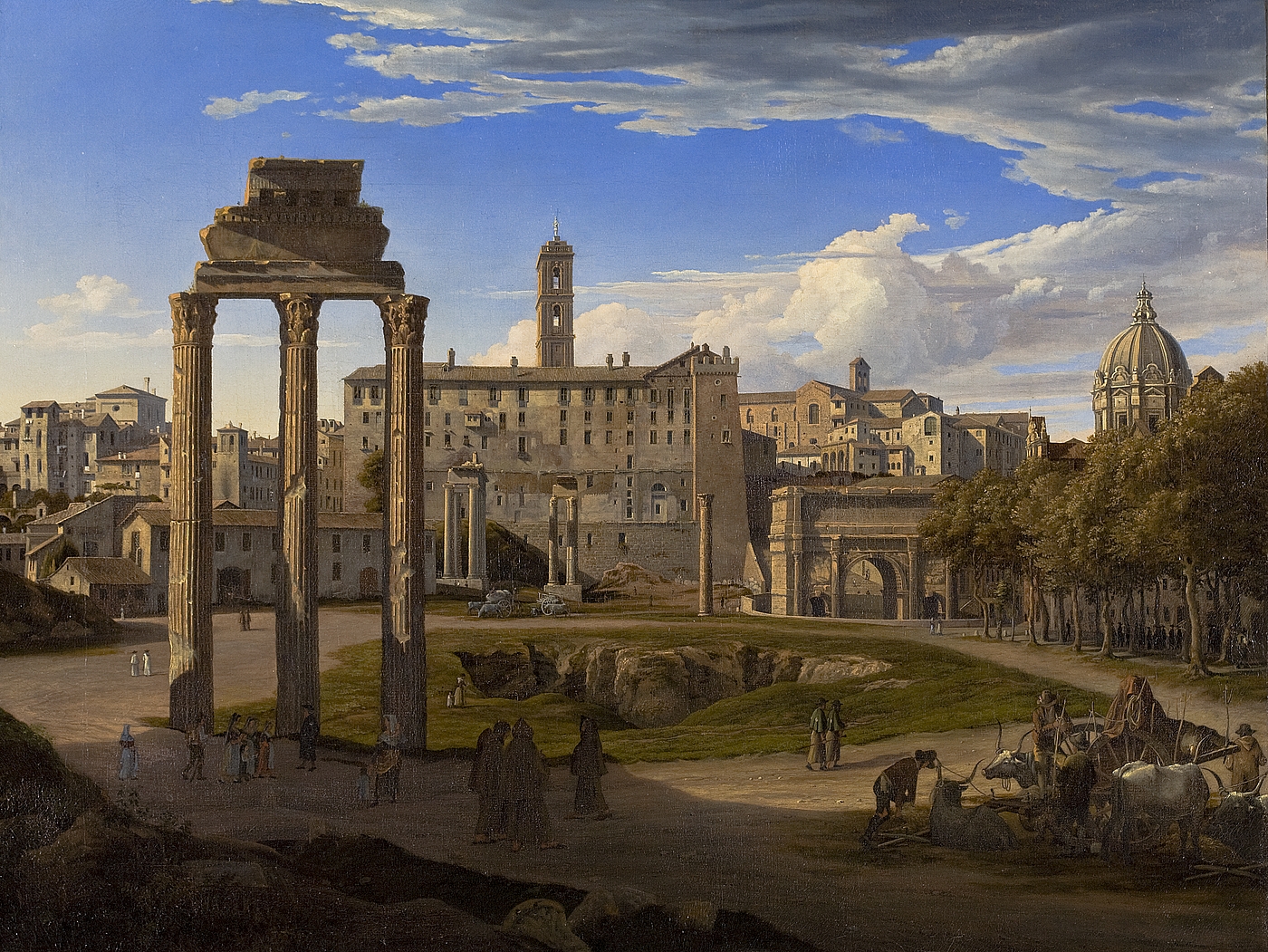 Udsigt over Forum Romanum mod Capitol