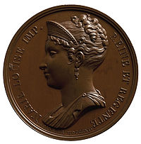 Medalje forside: Marie Louise.