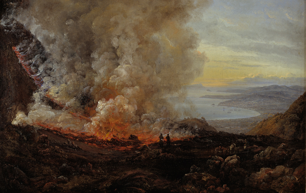 J.C. Dahl: Vesuvs udbrud, 1820