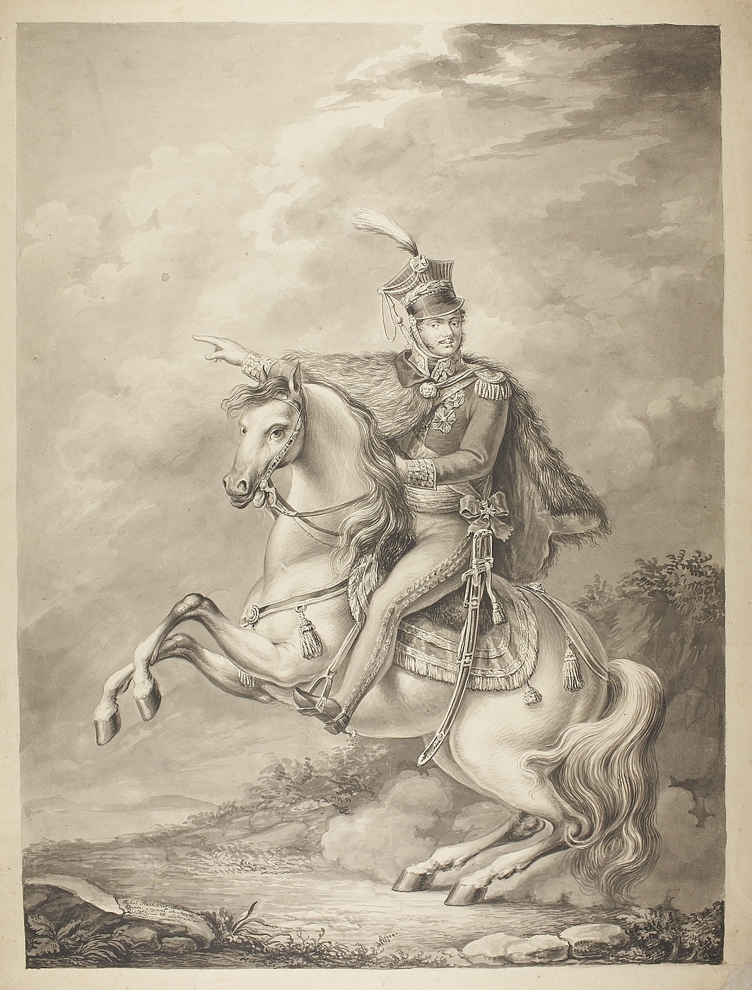 Józef Poniatowski til hest