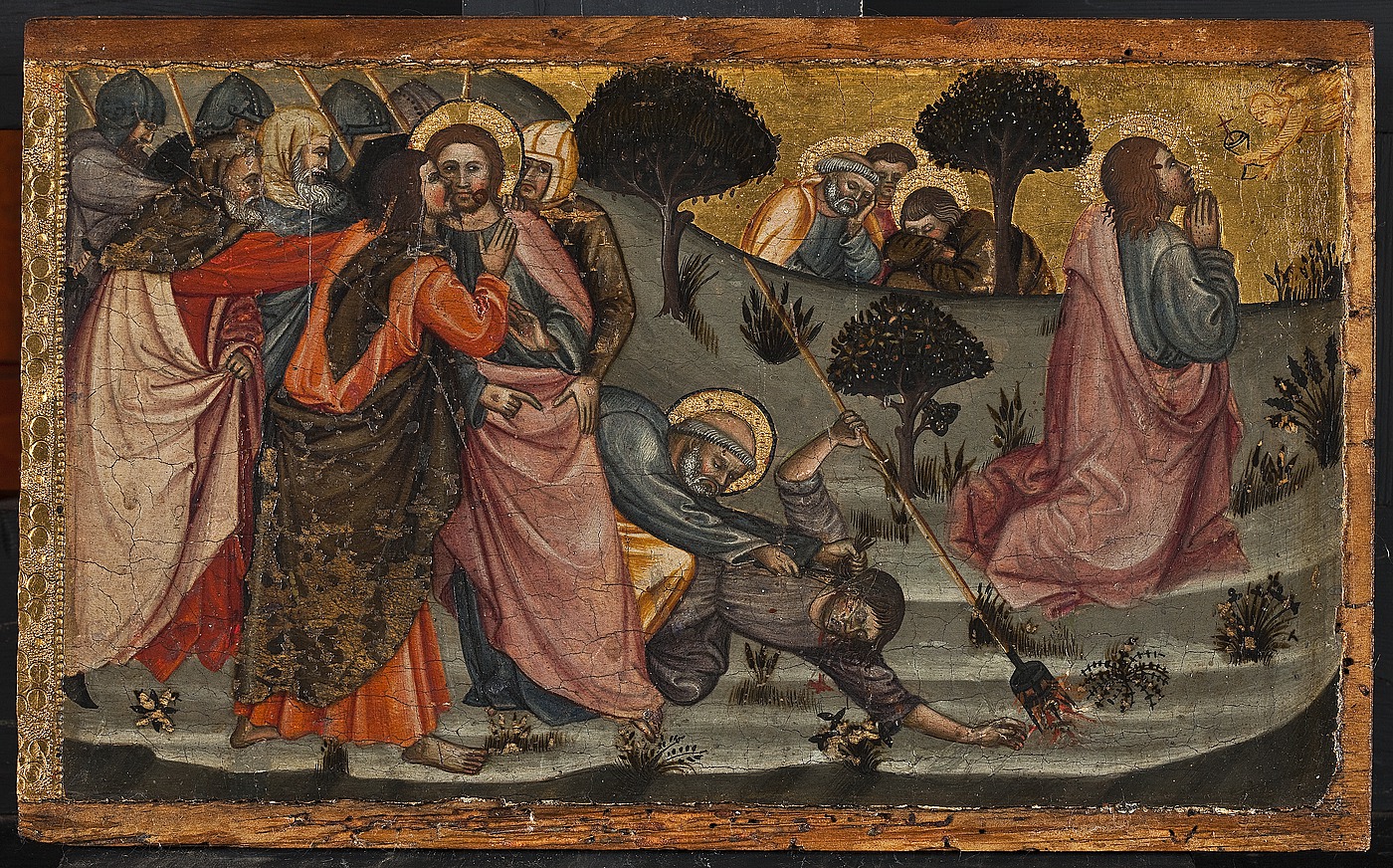 Kristus i Gethsemane fra predella med fremstillinger af Maria Magdalena, Kristus i Gethsemane, Korsfæstelsen, Opstandelsen og Sankt Catharina