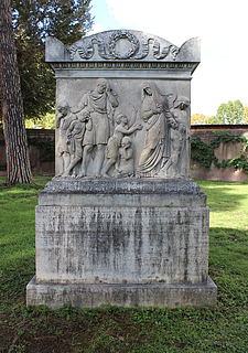 Gustav Göthe: Gravmæle for Elisa Temple, 1810, Cimitero Acattolico
