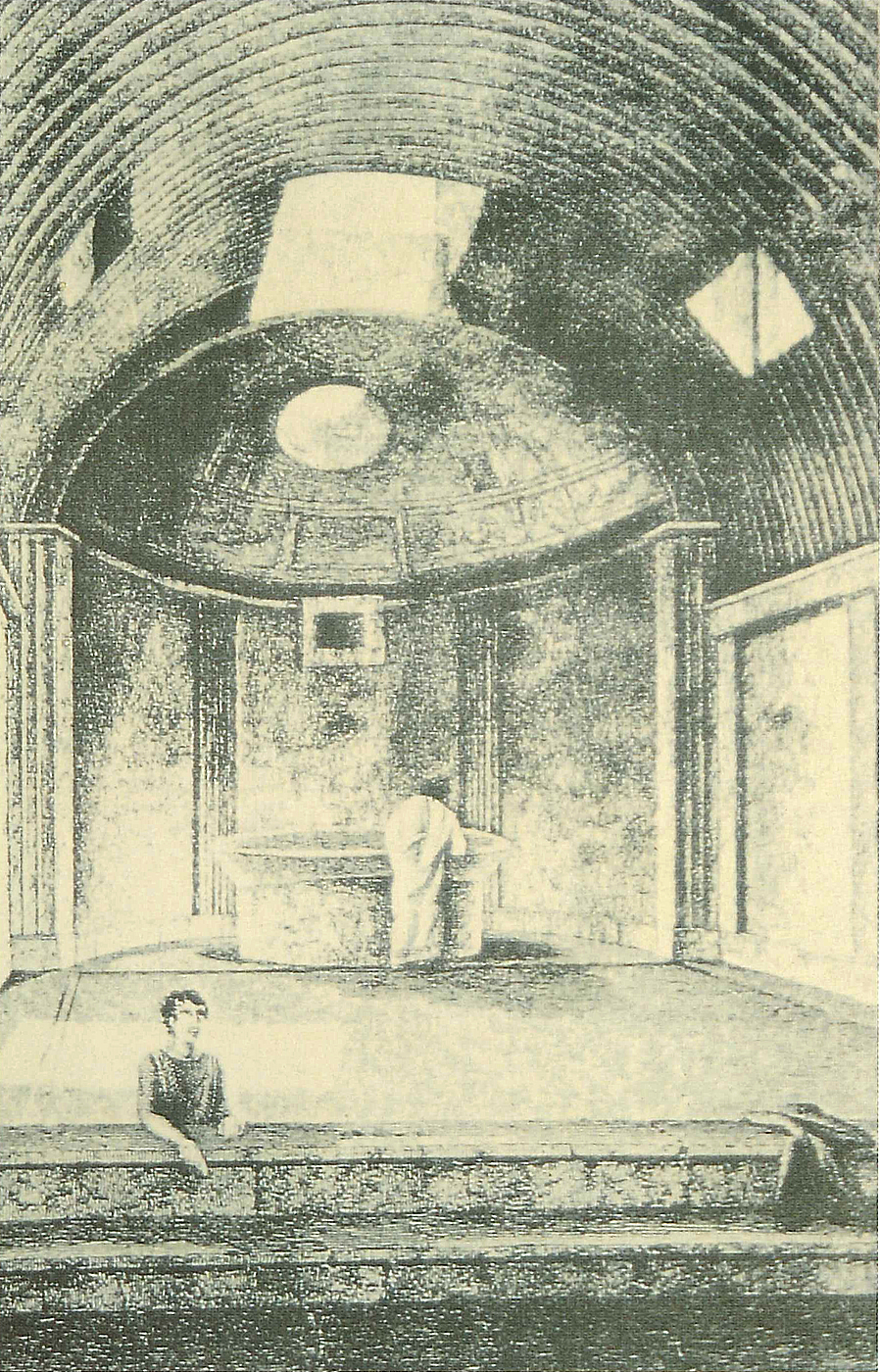 William Gell: Rekonstruktion af caldariet, 1820&#x27;erne