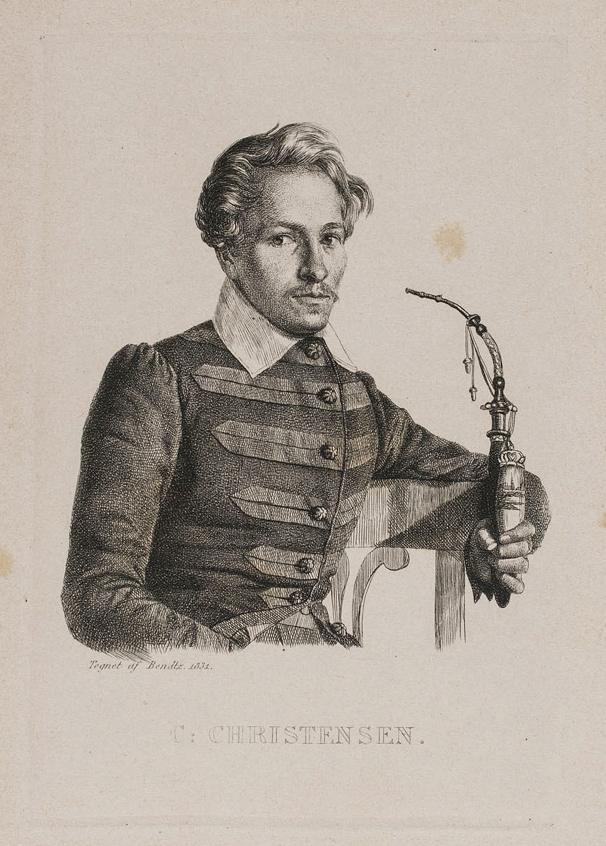 Caroline Behrend efter forlæg af Wilhelm Bendz 1831: Christen Christensen