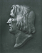 P.F. Rauner: Thorvaldsen, 1844, voks, 20 x 13,5 cm, G267