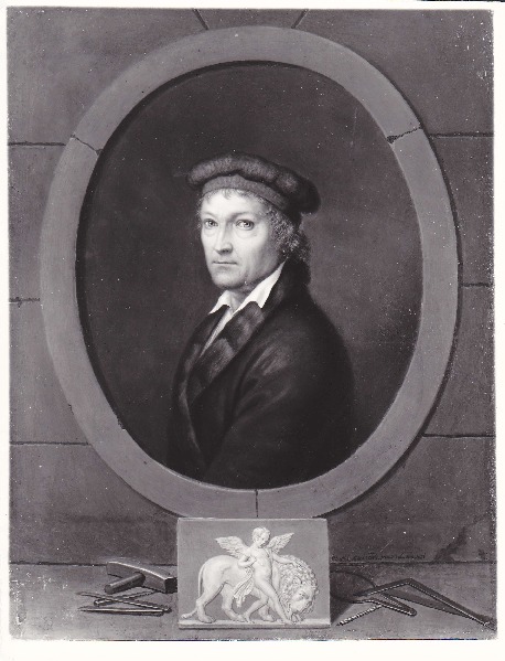 Bernard von Guérard, Portræt af Thorvaldsen, 1831 Napoli