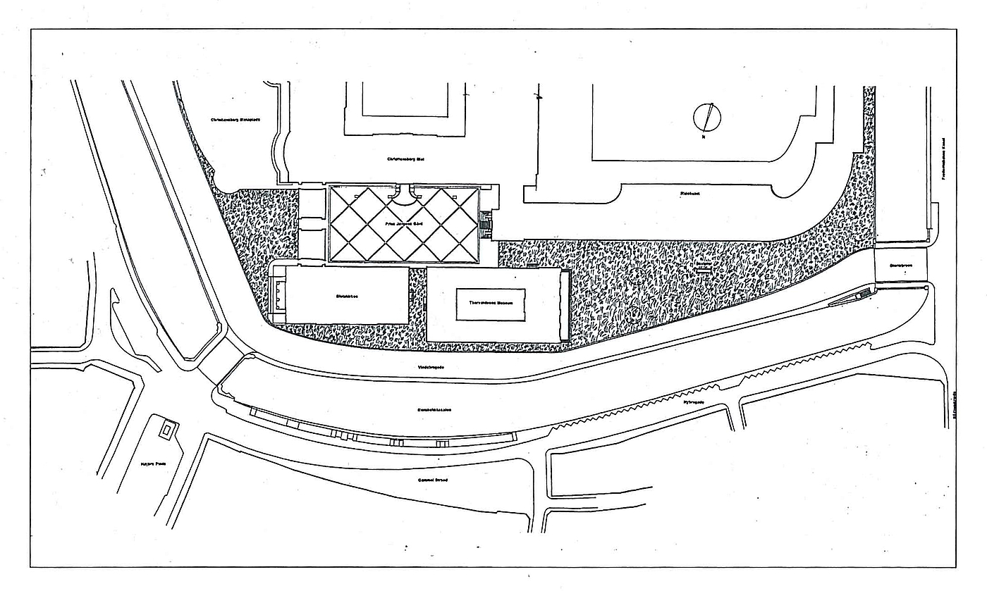 Den nye plan for pladsen foran Thorvaldsens Museum