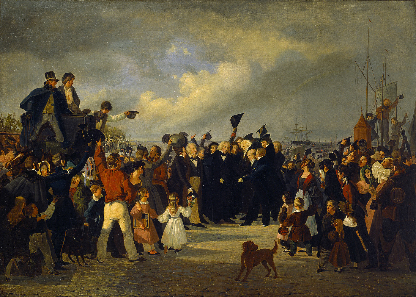 Thorvaldsens modtagelse på Toldboden 17. september 1838