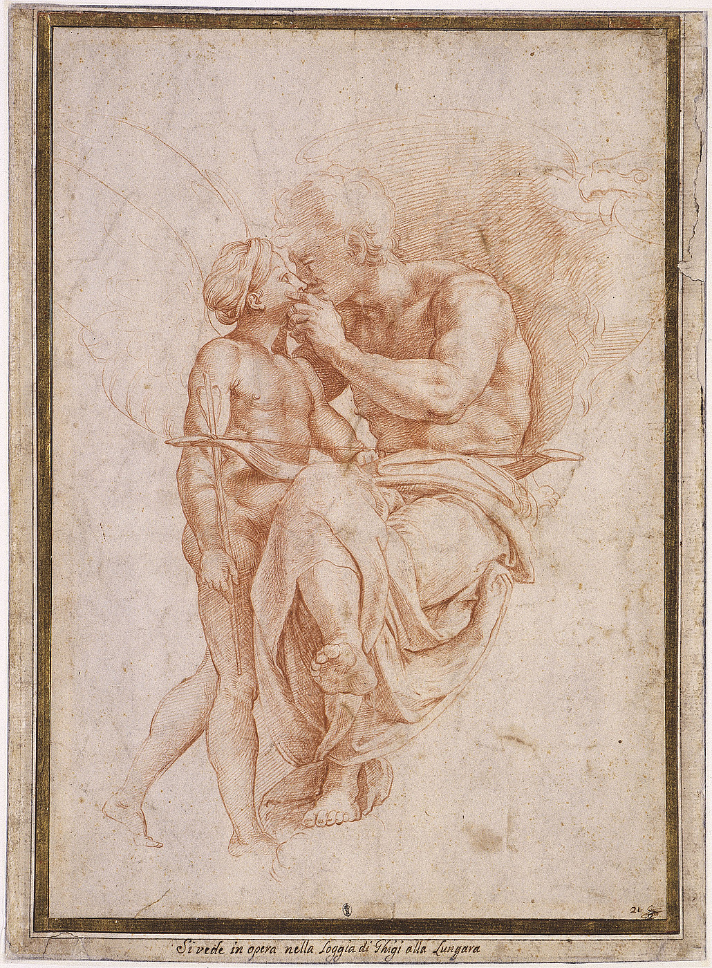 Kopist efter Raffaello Sanzio: Jupiter og Amor