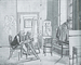 Martinus Rørbye: Interiør fra Kunstakademiet, 1825