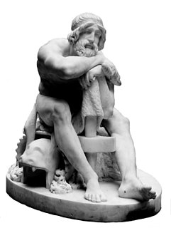 H.E. Freund: Thor, 1828-29, marmor, 71 cm, Statens Museum for Kunst
