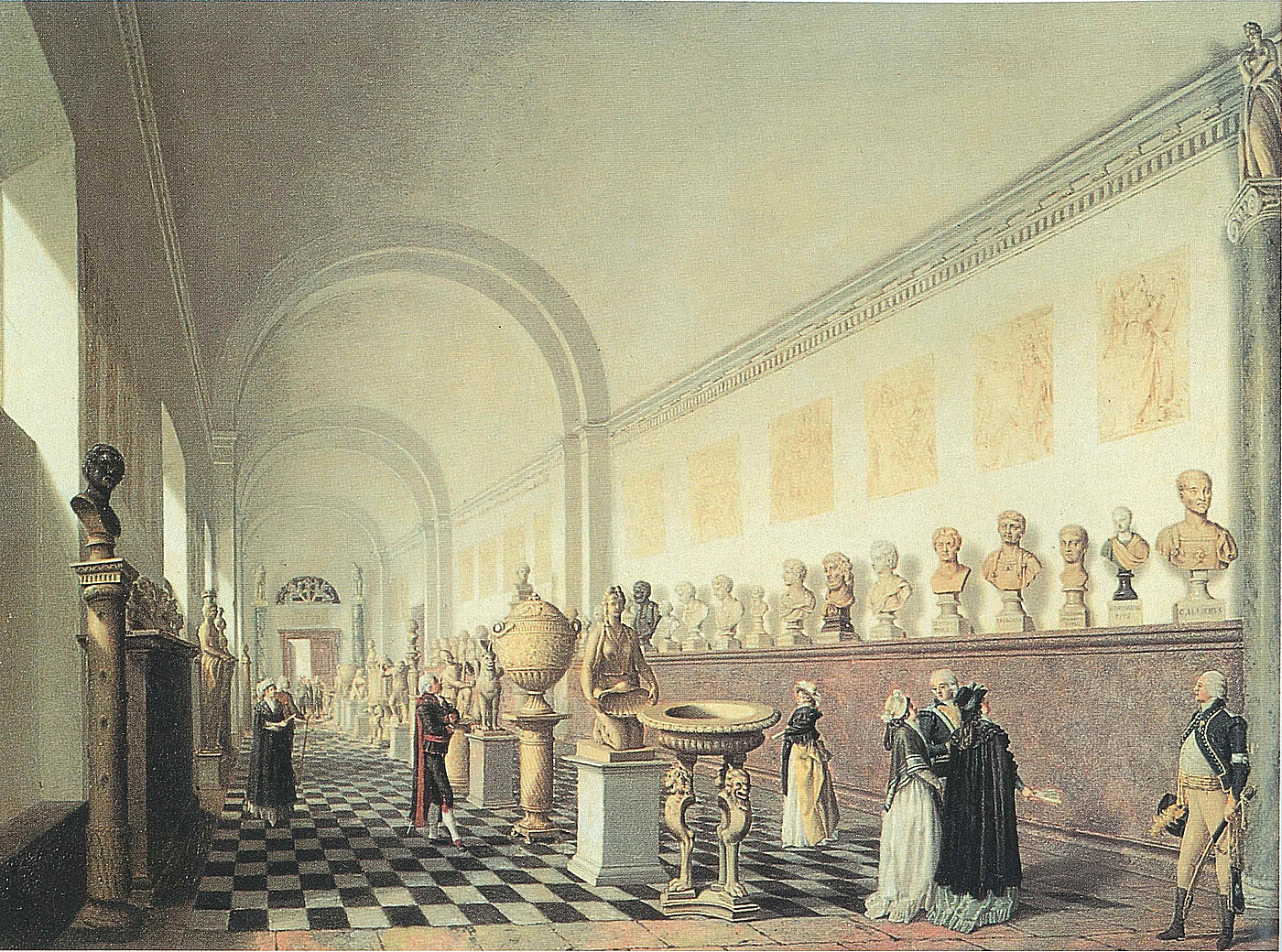 Pehr Hilleström: Mindre galleriet i Kongl. Museum, 1790'erne.