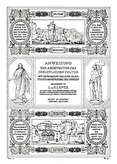 Leo von Klenze: Anweisung zur Architectur des christlichen Cultur mit Genehmigung des Koen. Baier. Staats Ministeriums des Inneren, München, 1822
