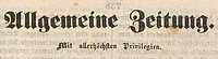 Allgemeine Zeitung, logo