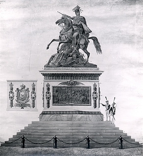 Orlowski: Udkast til Poniatowski-statue, 1818