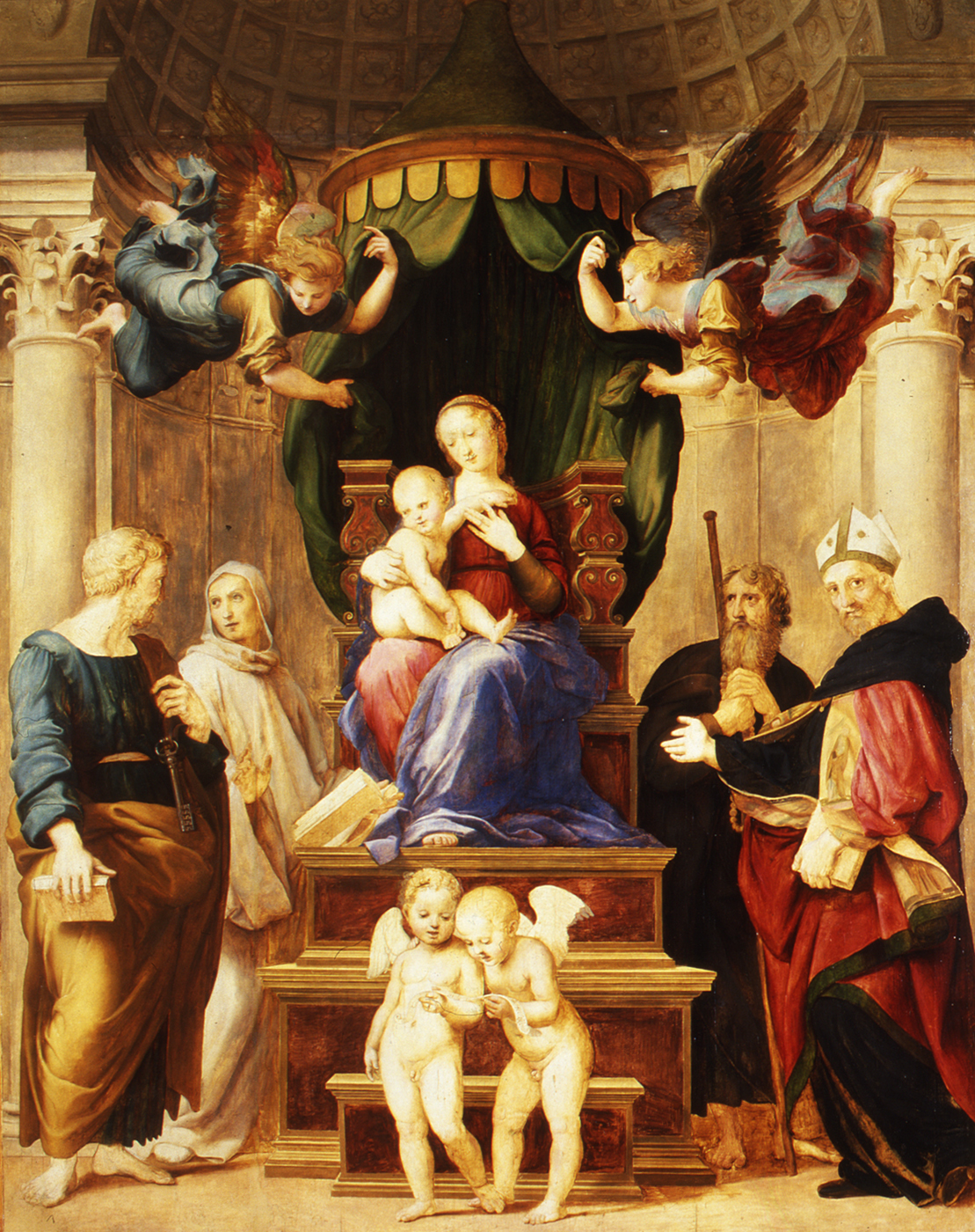 Raffaello Sanzio: Madonna del Baldachino, 1507-1508