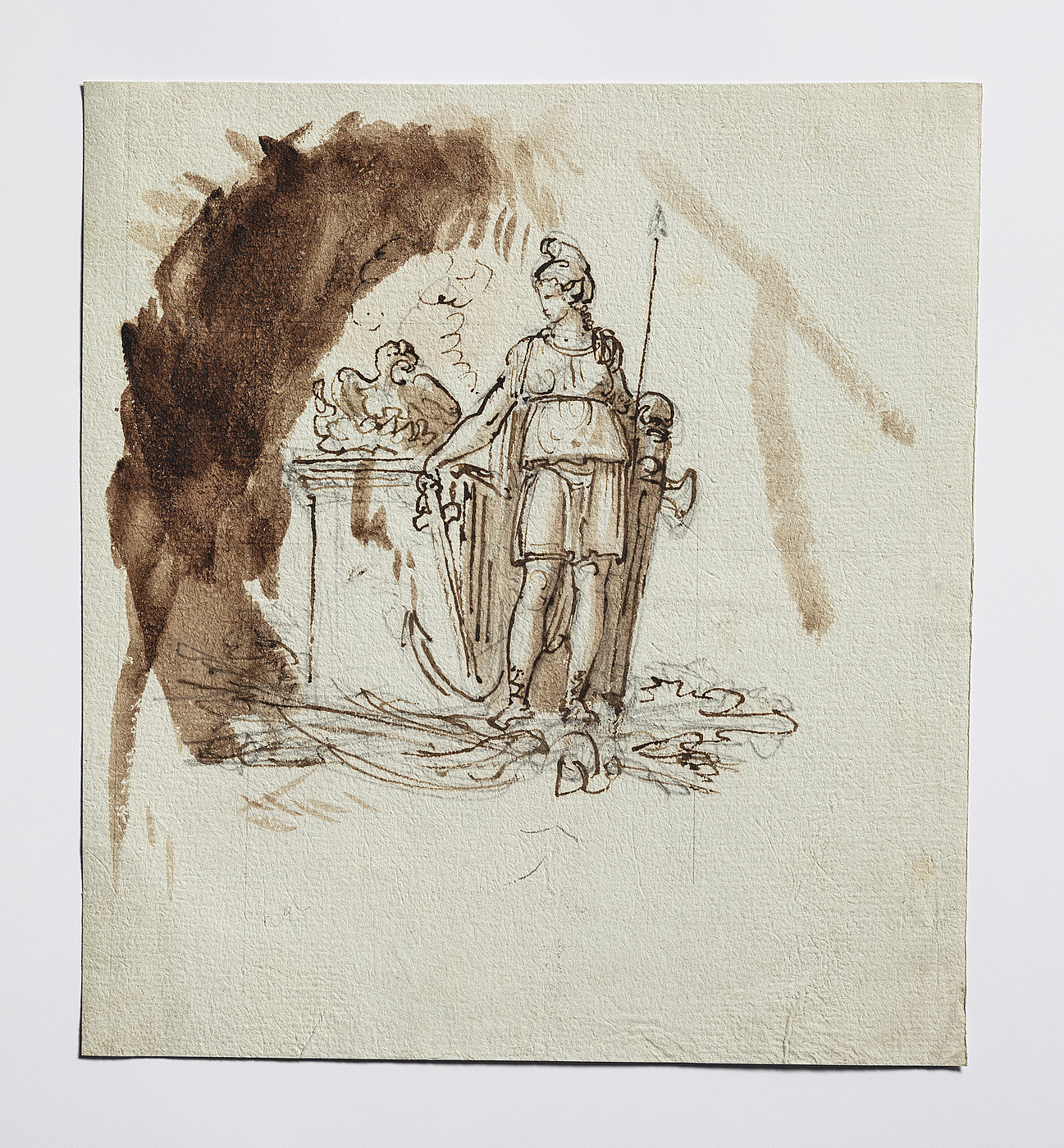 Kvinde med frygisk hue. Udkast til monumentet "Friheden" eller til et monument for sejren ved Tripolis (?)