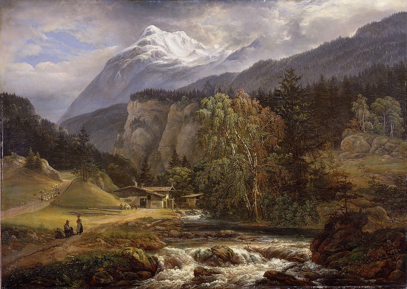 J. C. Dahl: Alpint landskab, 1821