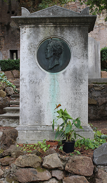 Gravmæle for H. Reinhold, Cimitero Acattolico