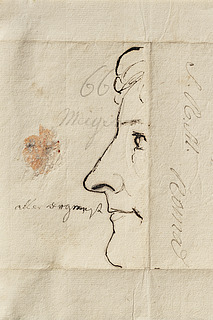 Bertel Thorvaldsen, ca. 47 år, selvportræt