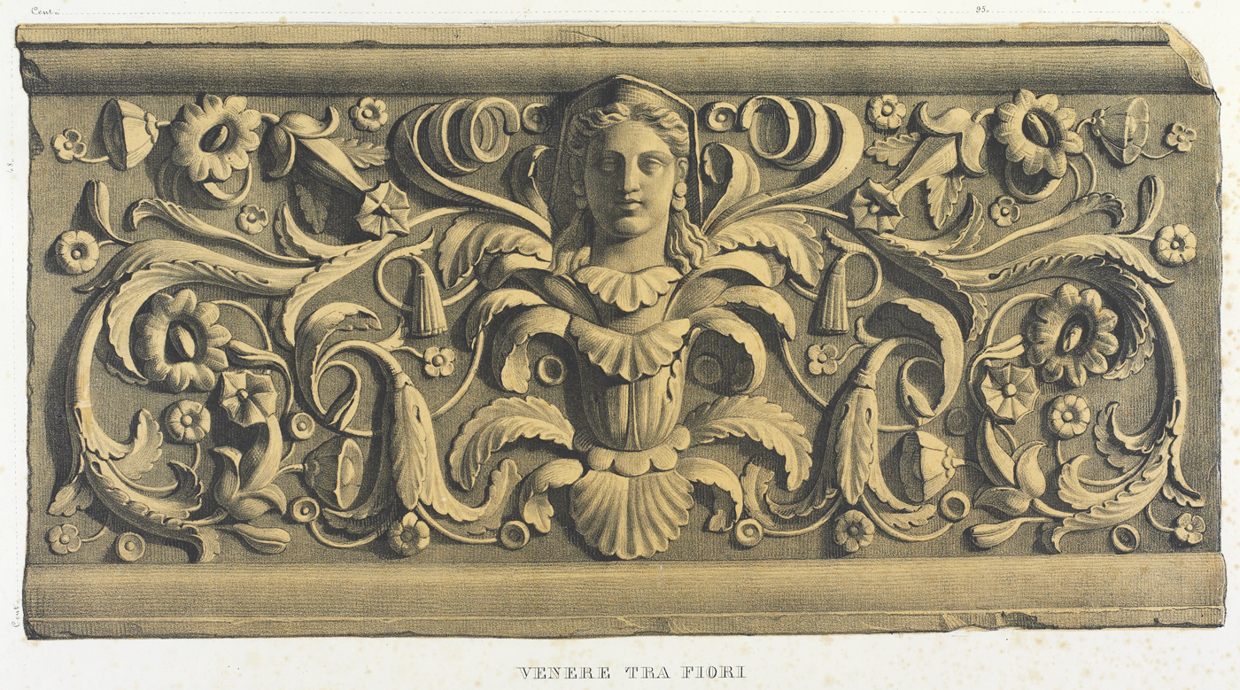 Venere tra fiori, efter Giovanni Pietro Campana: Antiche opere in plastica, Rom, 1842, planche XII