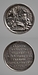 Medalje fra Accademia Tiberina til Thorvaldsen, forside: Tiberflodens gud, medalje bagside: Indskrift