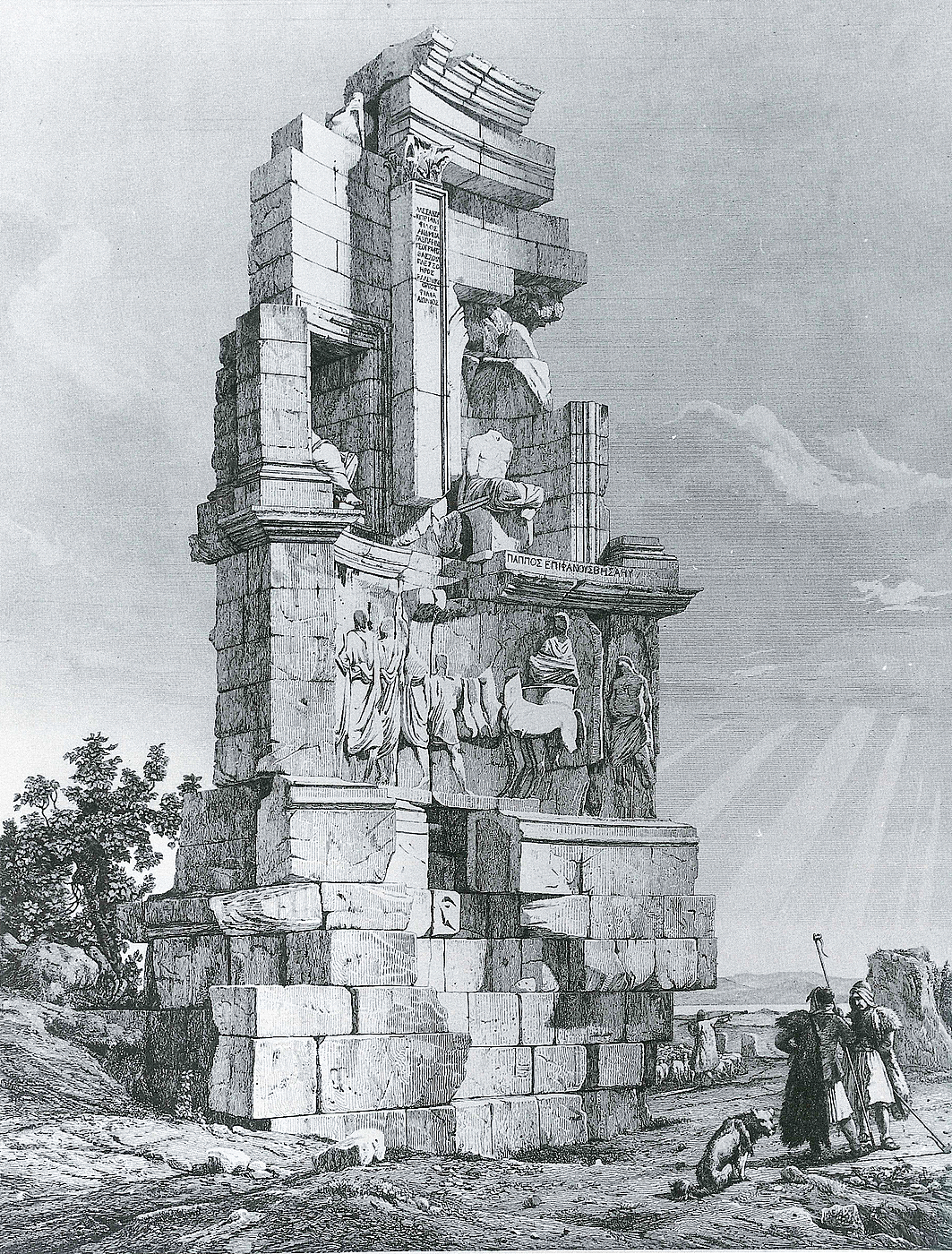 Andrea Gasparini: Philopappos Monumentet, 1843