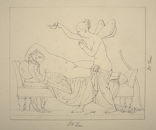 Psyche og den sovende Amor