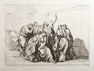 Bruto giura di vendicare di morte di Lucrezia discacciando la Famiglia di Tarquinj da Roma (Brutus sværger at hævne drabet på Lucretia og forvise Tarquini-familien fra Rom)