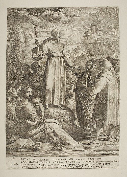 St. Francis Preaching E1842 - Thorvaldsensmuseum