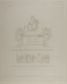Monument over Antonio Canova, udkast