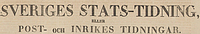 Post- och Inrikes Tidningar, logo