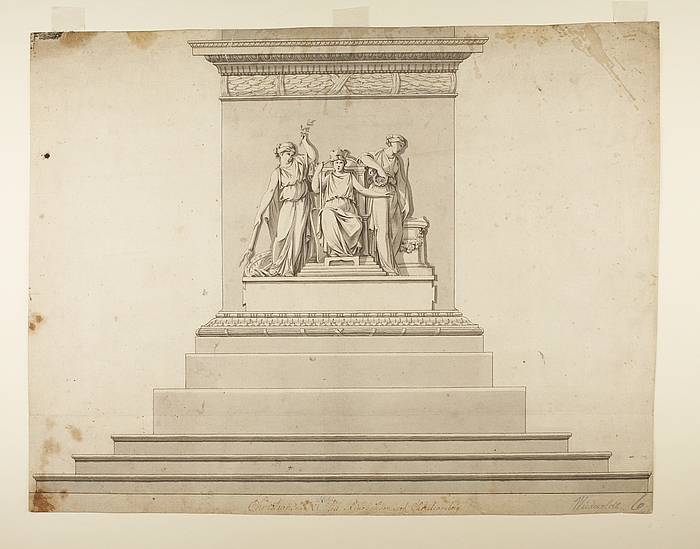 Monument over Christian 6. til Christiansborg Ridebane