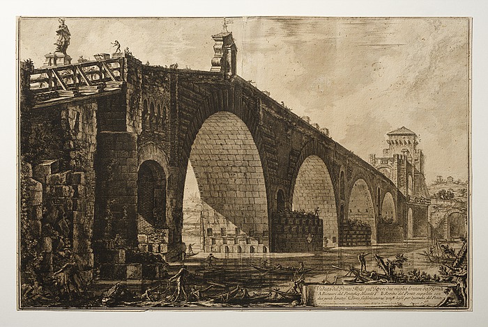 Veduta del Ponte Molle (Prospekt af Ponte Molle)