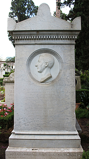 Gravmæle for August Kestner, Cimitero Acattolico