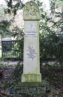 Vilhelm Marstrand, gravmæle, Assistens Kirkegård, København
