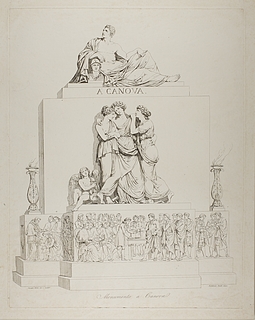 Monument over Antonio Canova