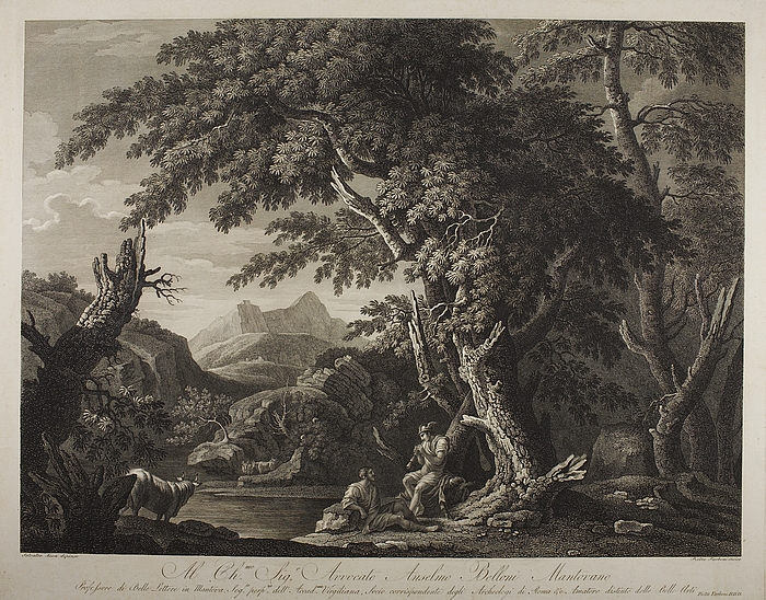 Forest Scene with Mercury Playing for Argus E893 - Thorvaldsensmuseum