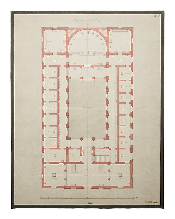 Thorvaldsens Museum, plan af stuen