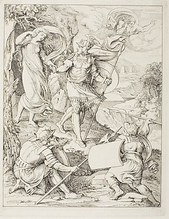 Fingal befrier Torcul-torno's datter fra grotten, Cathloda 1. sang