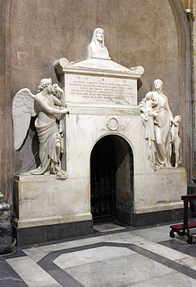 Giuseppe de Fabris: Gravmæle for grevinde Prassede Tomati Robillant, Sant'Andrea della Valle, Rom