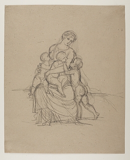 Bertel Thorvaldsen: Caritas, kvinde med tre børn, 1802-3 (Copyright tilhører Thorvaldsens Museum)