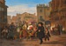 Peter Raadsig: Scener af det virkelige Liv, paa en af Roms Torve, 1842. Foto Bruun Rasmussens kunstauktioner